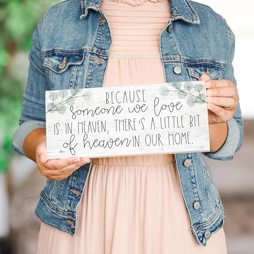 Simply-Said-INC-Inspire-Boards-Heaven-Sign-Because-Someone-We-Love-is-in-Heaven-Theres-Heaven-in-Our-Home-55-x-12-inch-Wood-Memorial-Sign Simply Said INC Inspire Boards Heaven Sign Because Someone We Love is in Heaven Theres Heaven in Our Home 55 x 12 inch Wood Memorial Sign