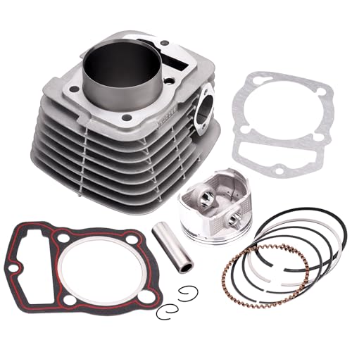 AHL Cylinder Head and Piston Kit and Gasket Set for Honda CRF230 2003-2014 / FTR223 FTR230 2003-2005