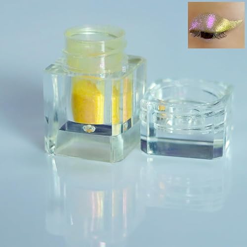 SZDYM Super Shine Duochrome Powder,Super Chameleon sombra de ojos en polvo, larga duración, acabado multi-reflectante maquillaje sombra de ojos,