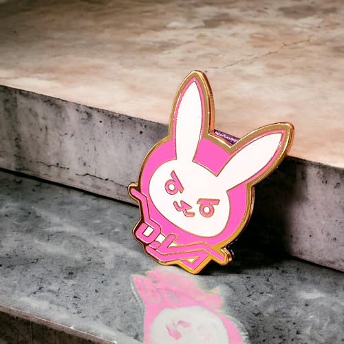 Image of Overwatch Pin Overwatch 2 D.Va Pin DIva Bunny Pin Overwatch merch Gaming Pin Anime Enamel Pin Gaming Enamel Pin Gift for Gamers