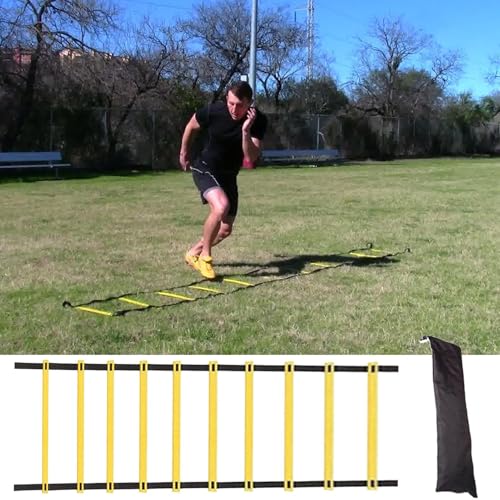 Agility Ladders | Football Ladder Speed Training,Instant Set-up Workout Equipment with Storage Bag for Adults Men Women Youth Athletes Professionals - Image 3