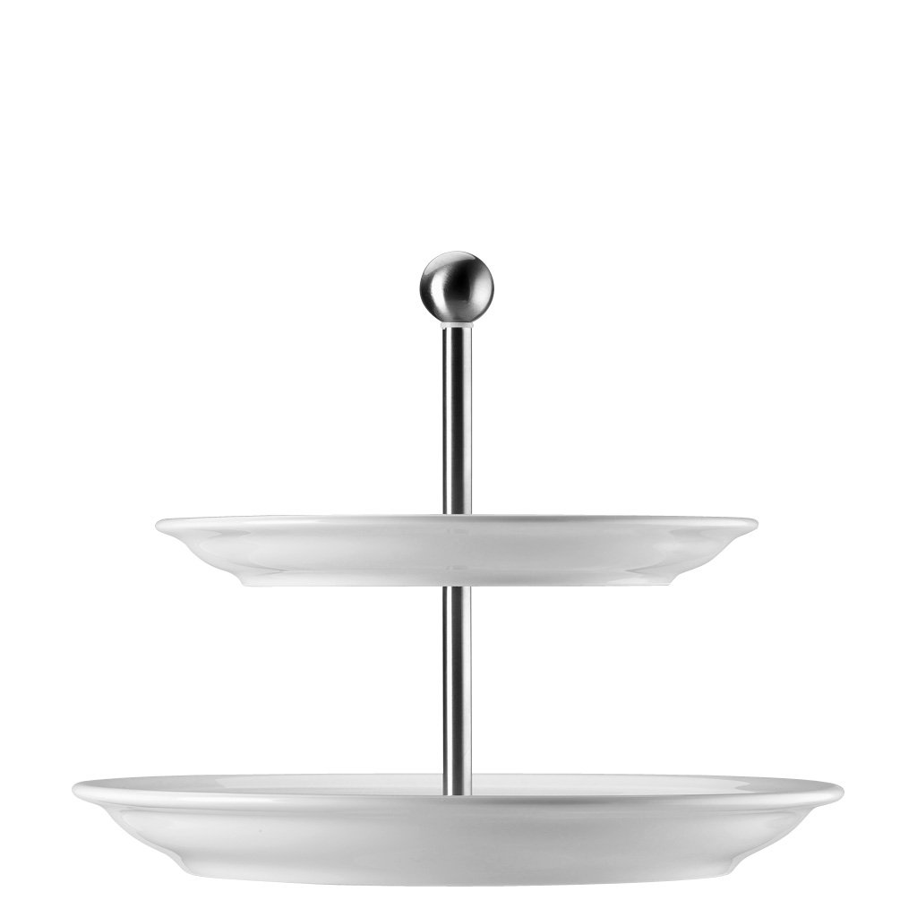 Étagère 2 niveaux Trend Thomas assiettes plates pour brunch réussi