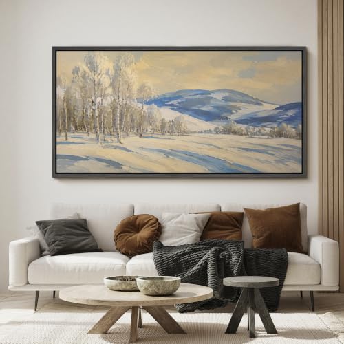 Image of MUDECOR Extra Large Framed Canvas Print Wall Art Birch Art for Living Room