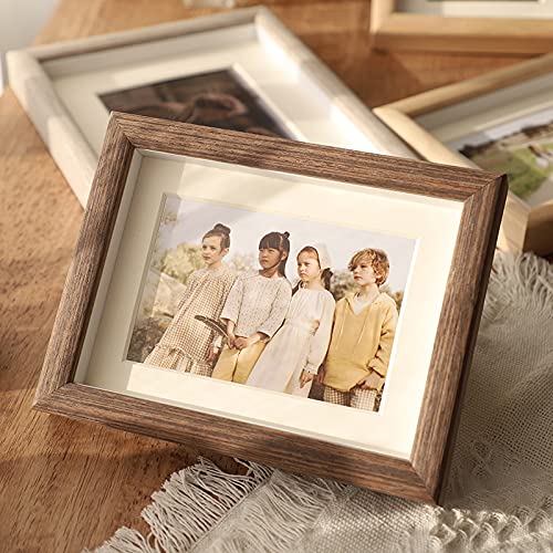 Amazon.co.jp: 無垢材の額縁木製のフォトフレーム家族の結婚式の写真