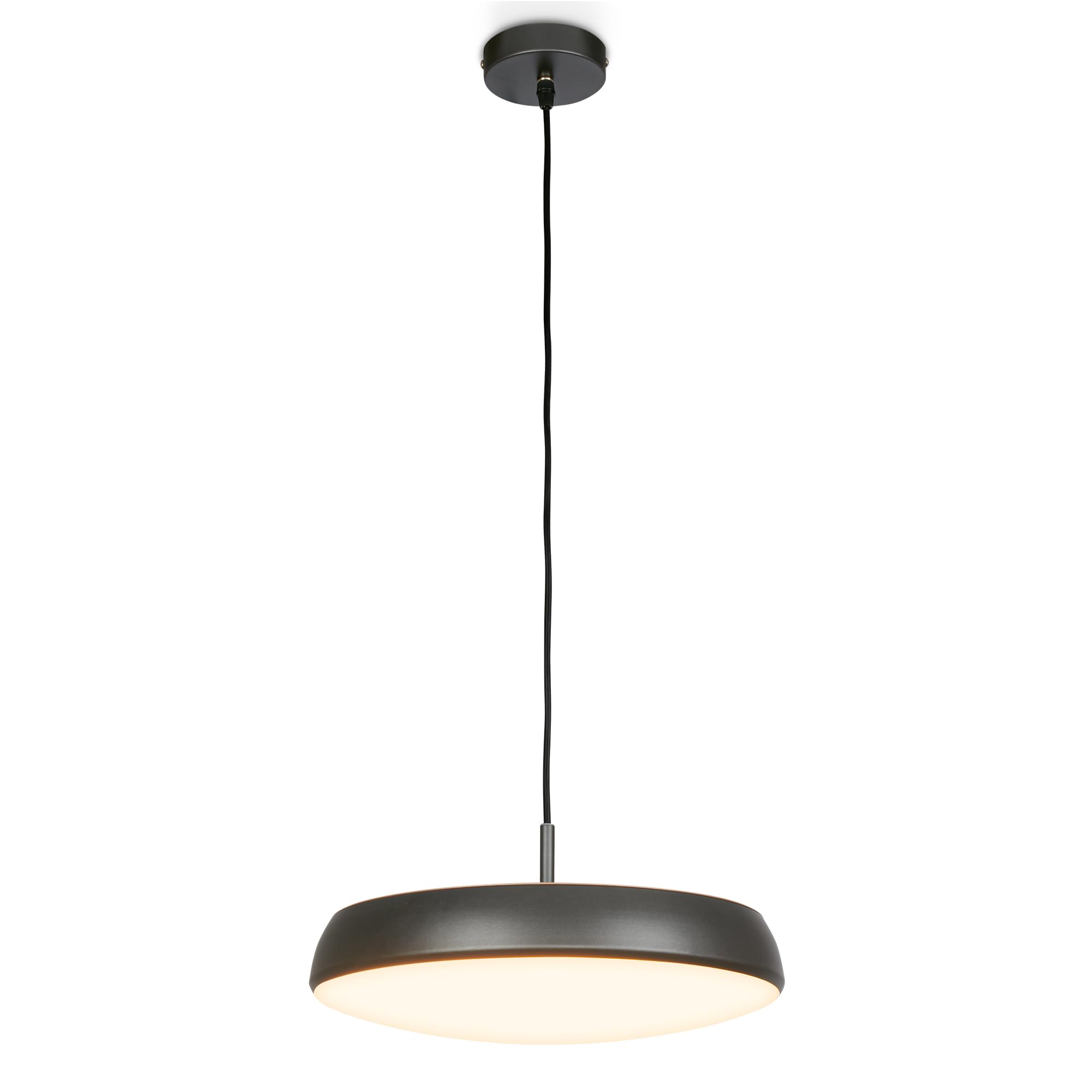 Briloner - Lampadario a sospensione LED con luce bianco caldo, 14,5W, 1800lm, lampadario cucina, camera da letto, soggiorno, cameretta, lampadari moderni, 35 x 120 cm, Bronzo Antracite metallizzato