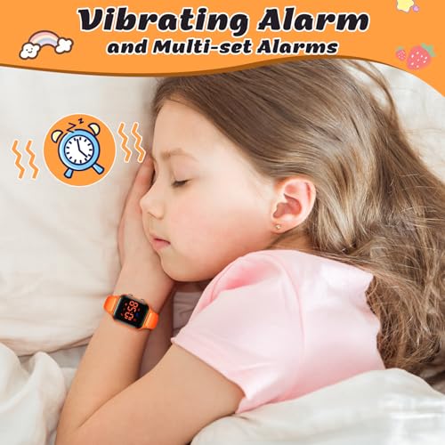 Image of LAVAREDO Kids Digital Watches for Boys Girls,Waterproof Sport Watch with Pedometer Stopwatch Vibration Alarm for Ages 5-13,No App Fitness Tracker Watch for Kids Teens Birthday Gifts