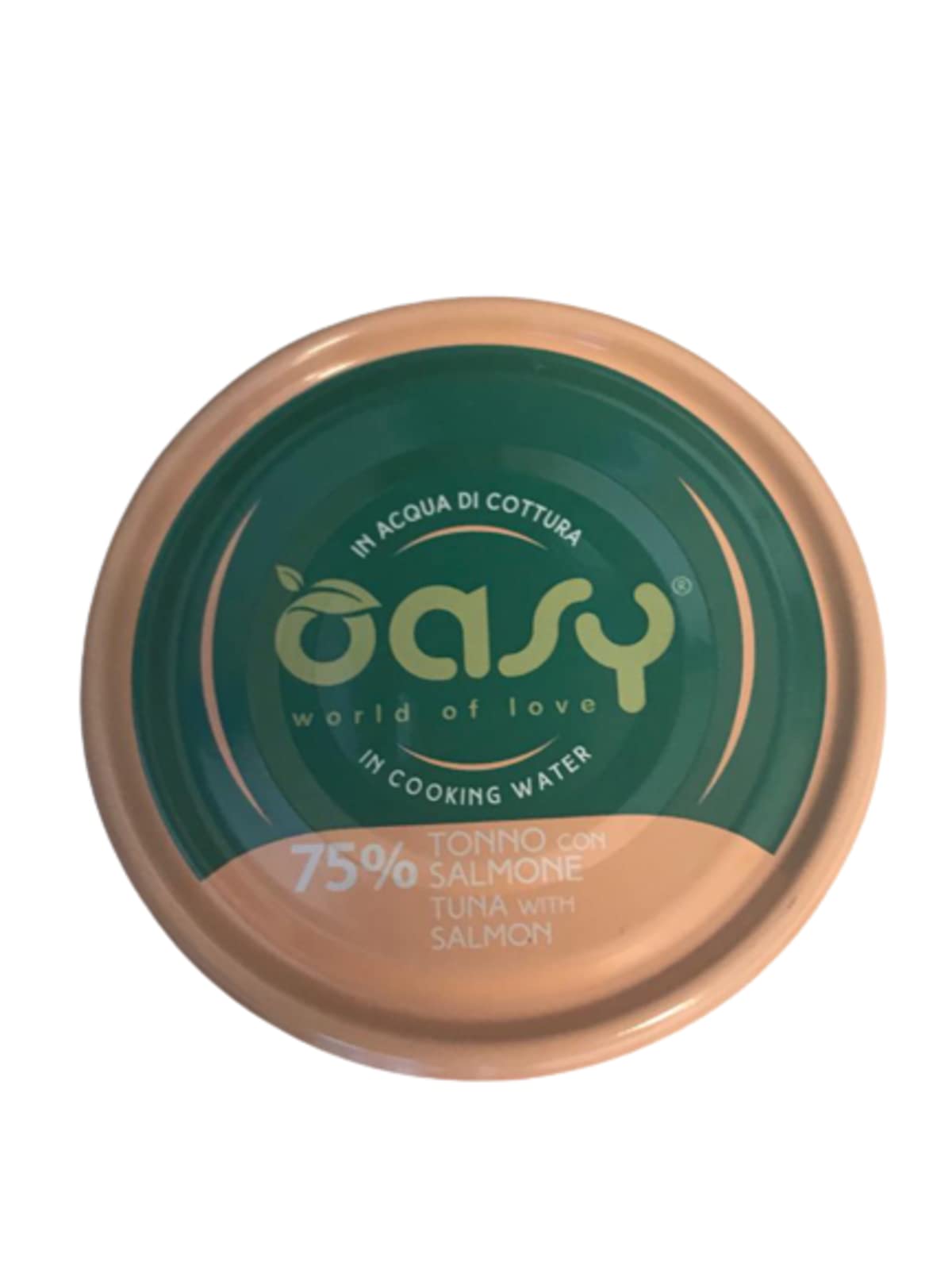 Oasy More Love cibo umido naturale per Gatti adulti gusto Tonno con Salmone. Confezione da 24 scatolette (1 scatoletta = 70 gr.) Formulato senza glutine
