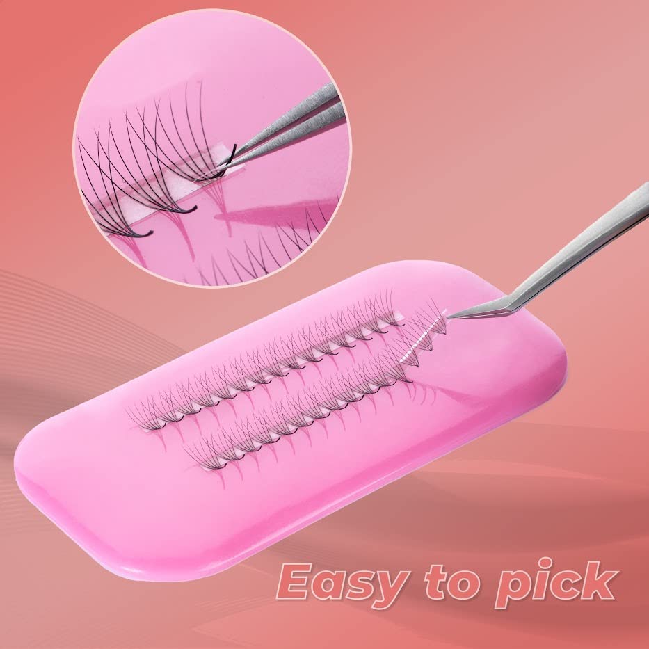 Miniatura 3 de JINKGOLASH 500 extensiones de pestañas Promade 4D a 16D no prefabricadas abanicos de pestañas Ultra de 0030050003in de grosor pestañas rizadas C D