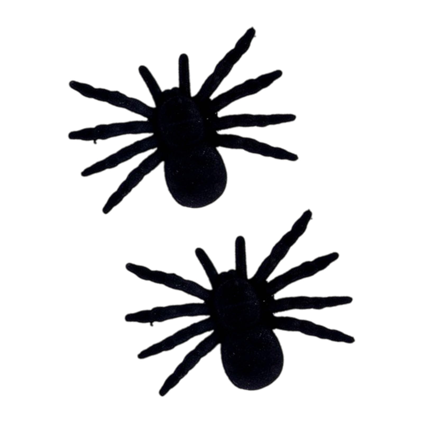 Tsophreniq Multicolor Halloween Fake Spiders 2/1 Pack Soft Flocking Decorations Horror Party Accessories For Scary Atmospheres Creation Eerie Party Supplies