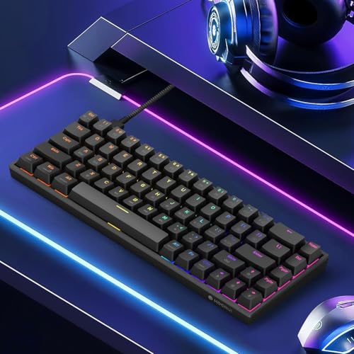 Teclado Gamer MKC01 Compacto 60% USB-C miniatura 6