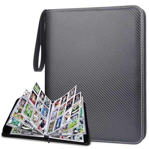 HESPLUS Trading Card Binder, 9 Pocket Card Binder with...