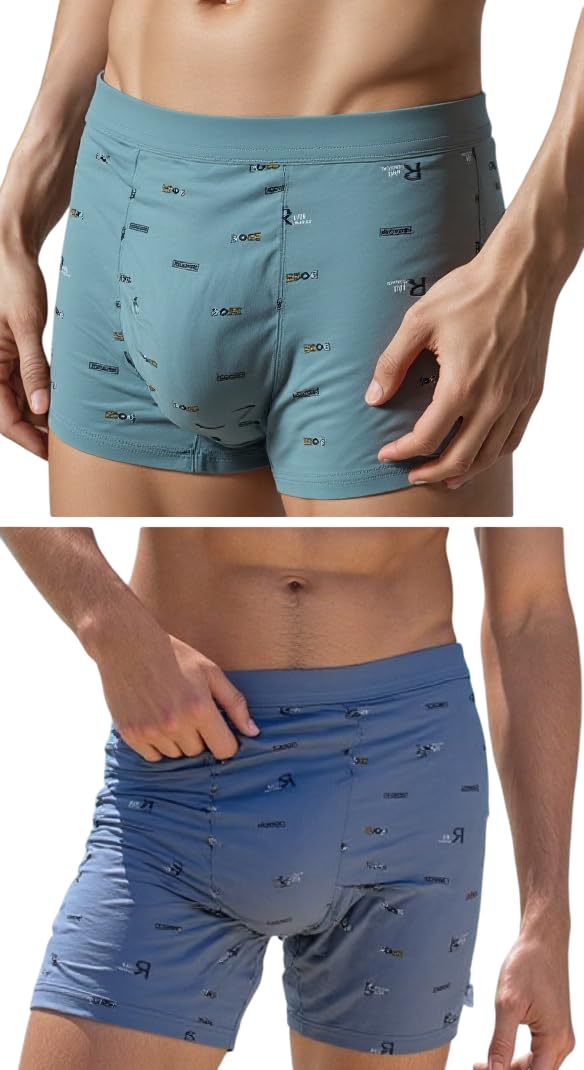 Briefs for Men Cotton Blend Regular Fit| Printed Antibacterial | Color and Print May Vary | Mini Briefs for Men Pack of 2-picture-35
