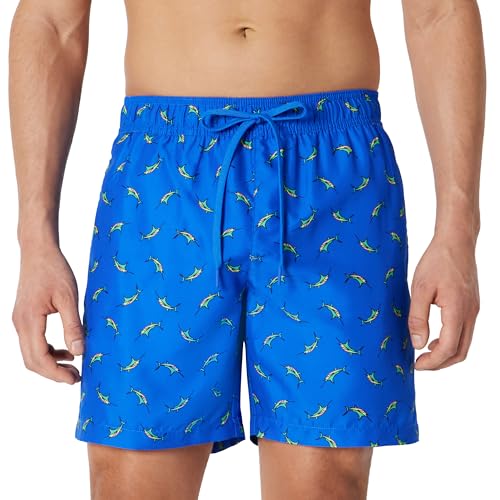 Image of Amazon Essentials Men's Swim Trunks with Mesh Lining, Pockets, Drawstring Closure