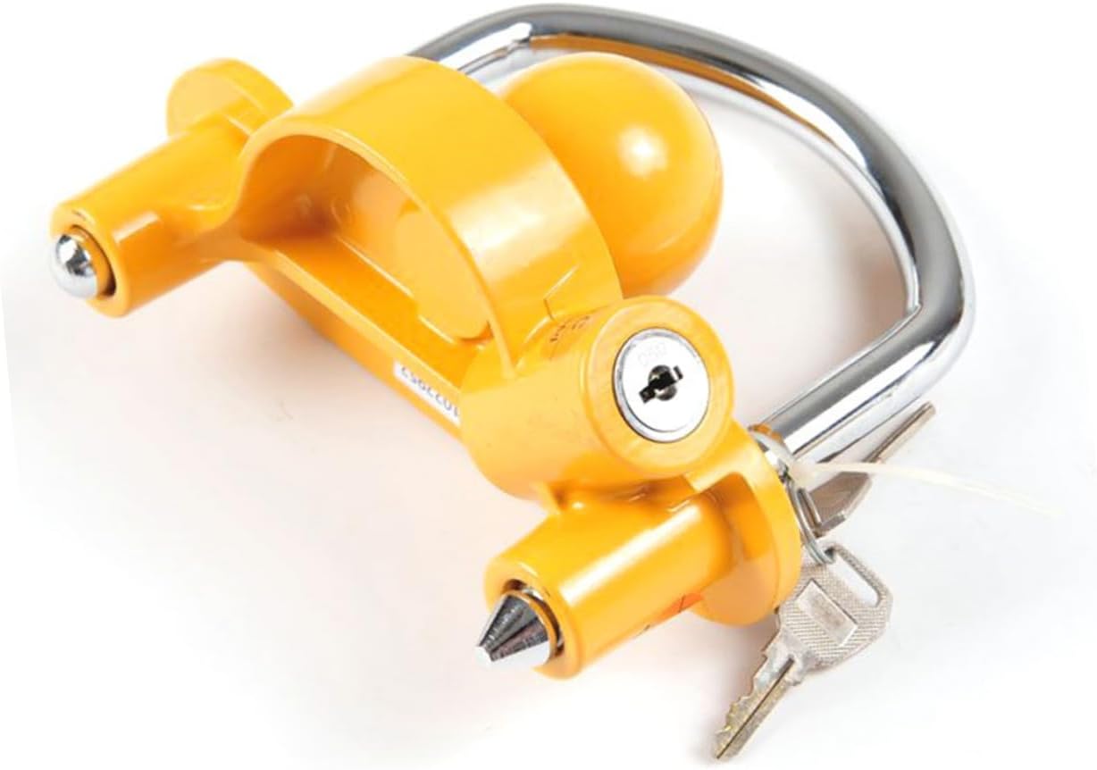 Zerodeko Travel Trailer Hitch Lock Coupler Lock Key for Secure Towing Fits Vehicle Hitches Theft Design for Campers and Trailers
