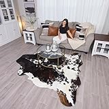 RODEO Cowhide Rug Dark Brindle Size 6x8 Feet Dc