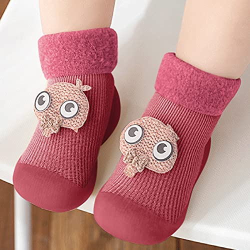 Baby Boy Toddler Shoes Sole Socks Solid Girls Baby Kids Rubber Boys Warm Soft Knit Stocking Toddler Shoe 9 Boy2