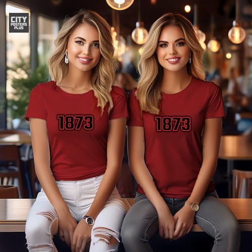T-shirt pour femme 1873 rouge anti-déformation pour rester chic - 5