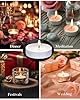 Homesake tealight Candles Unscented White Long-Burning, Smokeless, Wax Candles for Home Décor | Festive Lighting | Candles for Diwali Decoration | Aromatherapy & Relaxation | Tea Light Candle 50 pcs #5