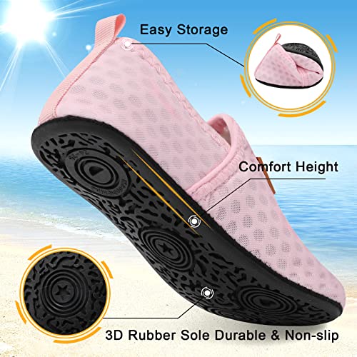 Baby Slippers Girl Water Swim Shoes Toddler Girls Barefoot Shoes Socks Summer Pool Beach Aqua Water Socks Pink Size 4-5 #TOP4