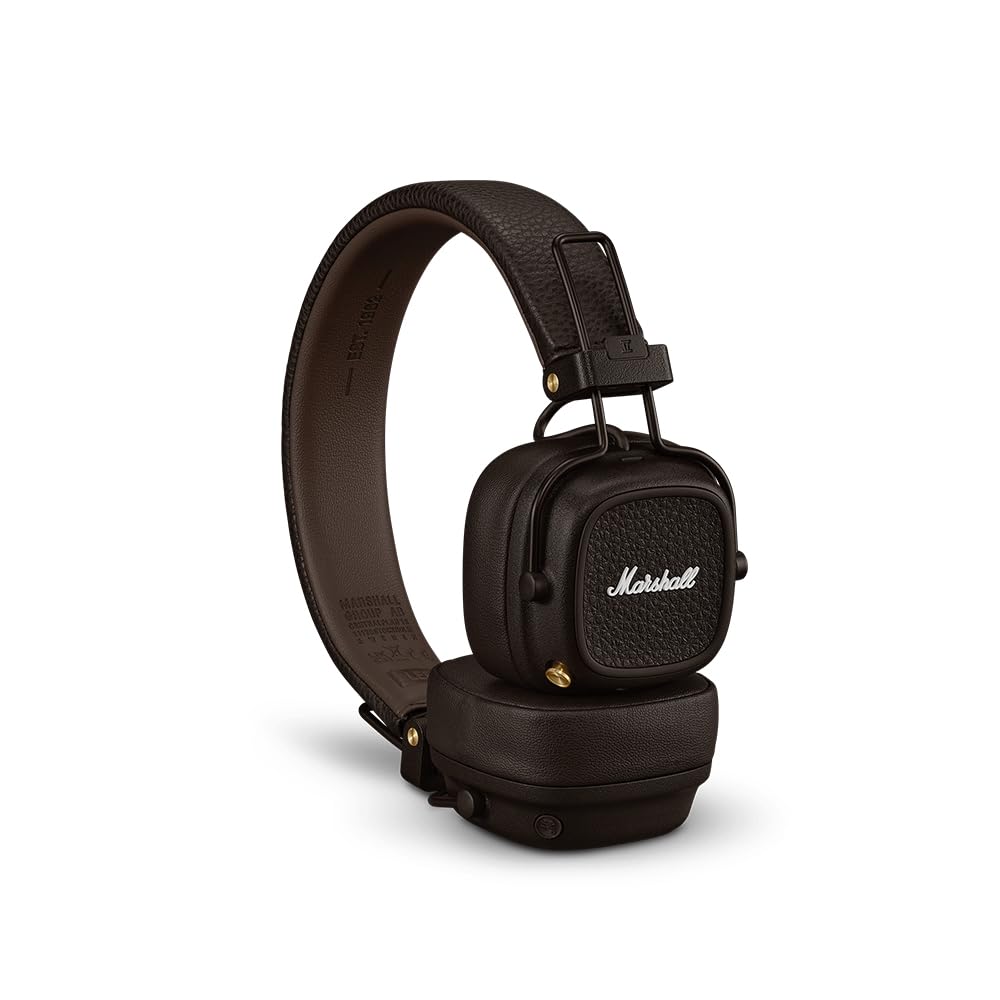 Marshall Major V On-Ear Wireless Bluetooth Headphones - Brown - Dettaglio