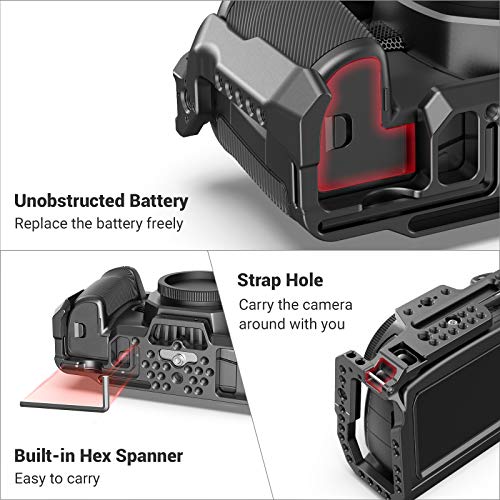 Kit de gaiola SmallRig para câmera Blackmagic Design BMPCC 4K e 6K, com alça superior para câmera SS