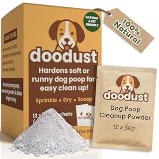 HOUNDGAMES Dog Poop Powder, Hardener, Solidifier, Drying Powder, Absorbent, Desiccant, Biodegradable, Pet-Safe, Poop Freeze, Dissolver for Yard