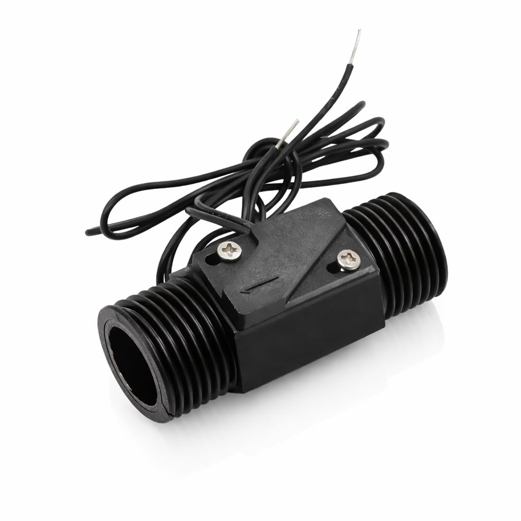 Magnetic Flow Switch, 1/2 Inch, Black, Water Flow Sensor, 1-25 L/min Range, 110 VDC, 1.0A Load Current-picture-13