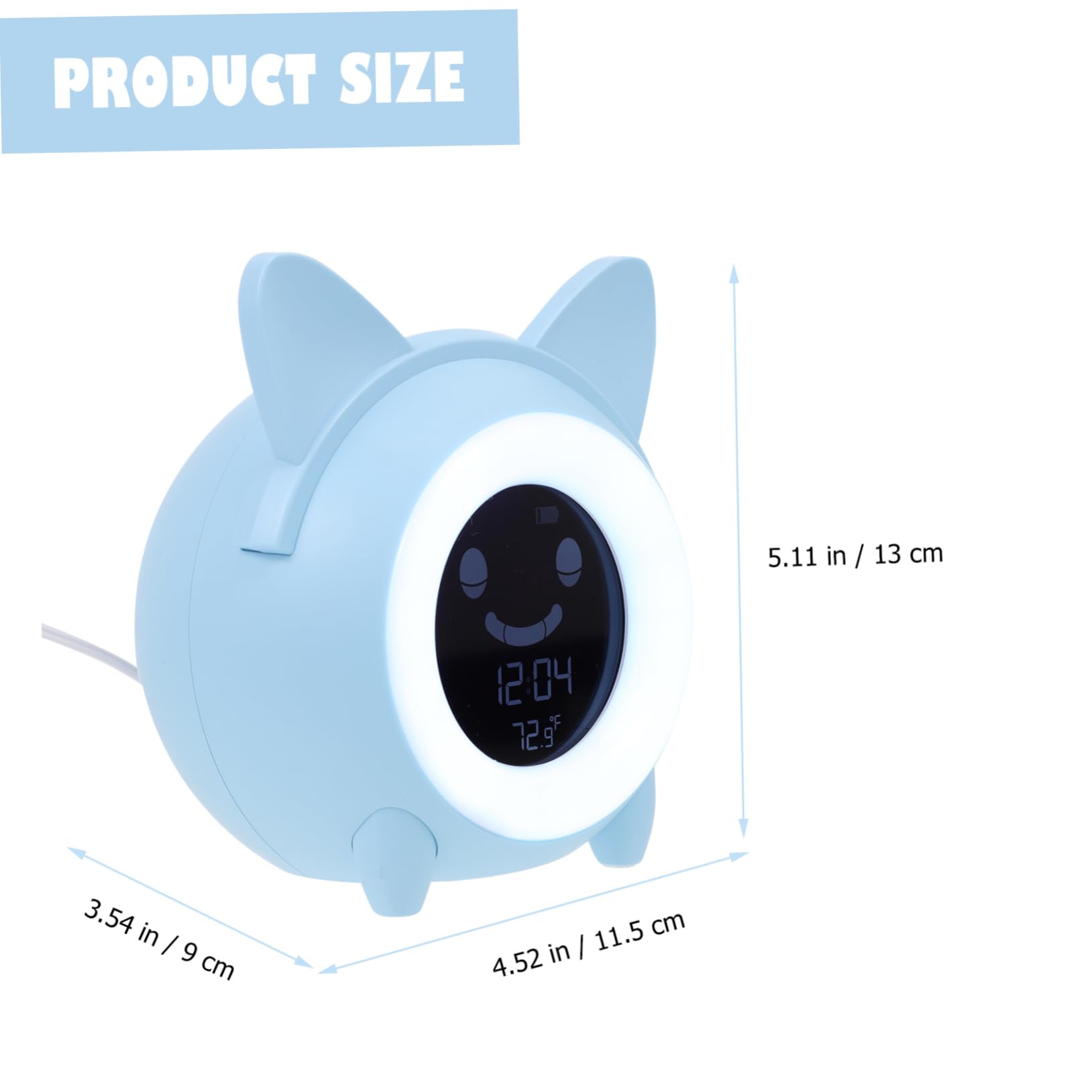 IMIKEYA Reloj Despertador Digital Creativo para Luz Nocturna Niños