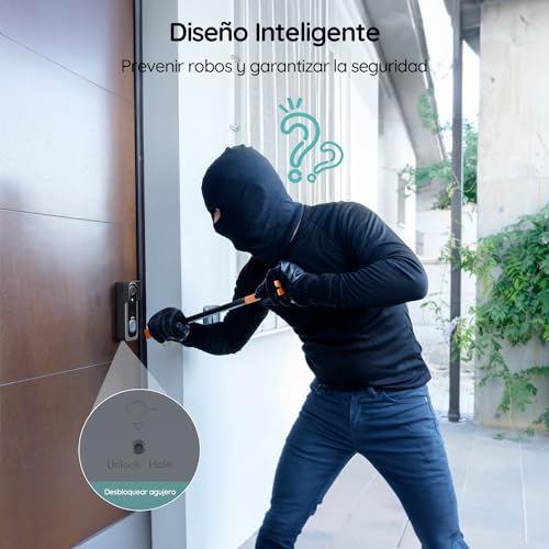 BOIFUN Timbre inalámbrico exterior impermeable IP65, 2K, Campo de visión 166°, Detección Humana PIR, Instalación Sencilla, Noche en color, Audio bidireccional con modificador vocal, Solo Wi-Fi 2,4 GHz