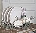 Colonial Tin Works Galvanized Metal Vintage Dish Rack with Utensil Holder,Gray,1 Bottle