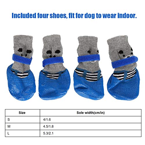 Cikonielf 4 Pezzi Calzini per Cani in Maglia