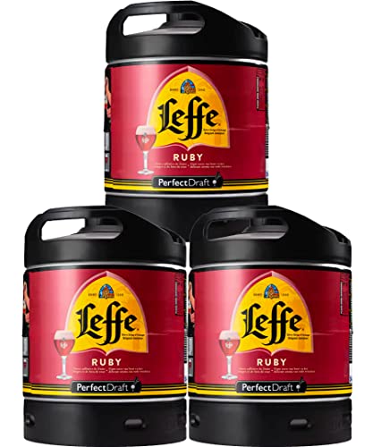 Pack 2 Fûts Bière Hoegaarden Blanche 6L + 2 Verres 25cl - Pour Machine à Bière PerfectDraft