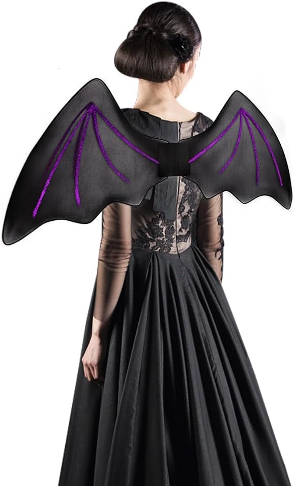Bat Wings Costume Chiffon Bat Wings Clothes for Women, Bat Wings Dress Up Accessories