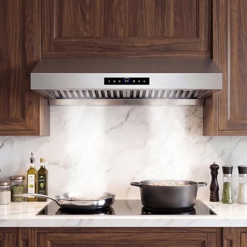 Image of NEW 30 Inch Under Cabinet Range Hood 1200 CFM, Sloping Design