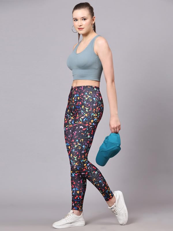 Image of DTR FASHION Women's Black Stretchable Cotton Blend Casual Jegging