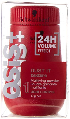 OSiS+ Dust It – Mattifying Volume Powder – long-lasting Hold, Strong Control and Separation – Matte Effect Texturizer Product for Wild Hair Styling and Volumizing, 0.35 oz