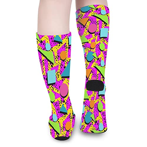 80s 90s Novelty Socks Lightweight Comfort Retro Crew Socks for Men Women4