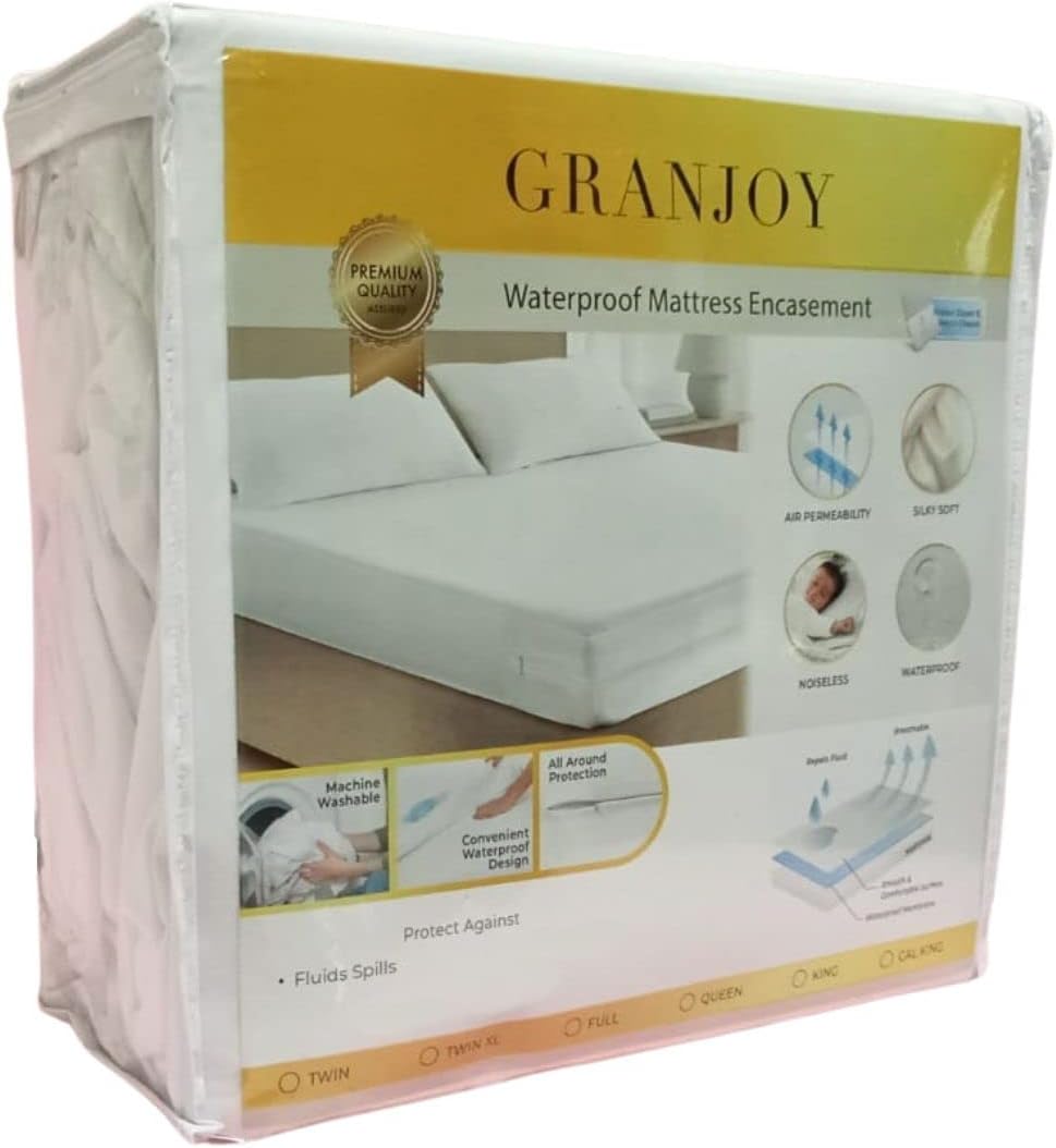 GRANJOY Zippered Mattress Encasement Premium Waterproof