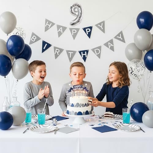 Image of TONIFUL 20 Pcs Number Balloon 2 Set 16 Inch Fat Silver 0-9 Numbers Balloons | Small Custom Digital Mylar Foil Ballons for Birthday Baby Shower Graduation Anniversary 2027 New Year Eve Party Decorations