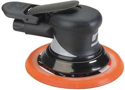 Dynabrade (56859) Dynorbital Supreme 6 (152 mm) Diameter Random Orbital Sander, Non-Vacuum | Proportionate 3/32 (2.5 mm) Diameter Orbit | 12000 RPM Pneumatic Motor