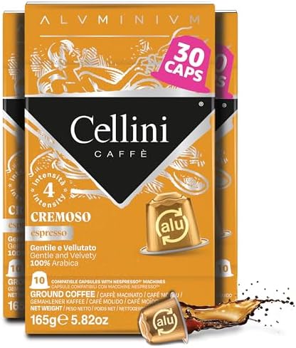 Amazon.com: Cellini Caffè Cremoso Aluminum Nespresso Pods, 120 Count ...