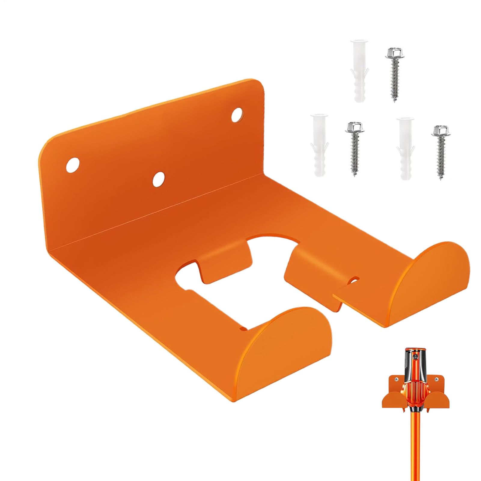 Rangement d'outils de jardin mural pour suspendre le taille-haie et libérer le sol du garage