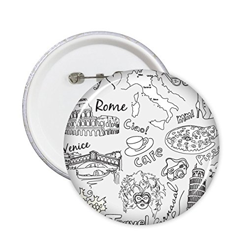 Badge Italie paysage touristique XL pour décorer vos sacs à dos de voyage ce week-end