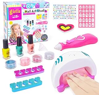 Kids DIY Fairy Princess Nail Arts Designs Toys Set for Girls - Great Kids Gifts