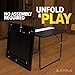 JOOLA Midsize Compact Table Tennis Table Great for Small Spaces and Apartments – Multi-Use Free Standing Table - Compact Storage Fits in Most Closets - Net Set Included - No Assembly Required