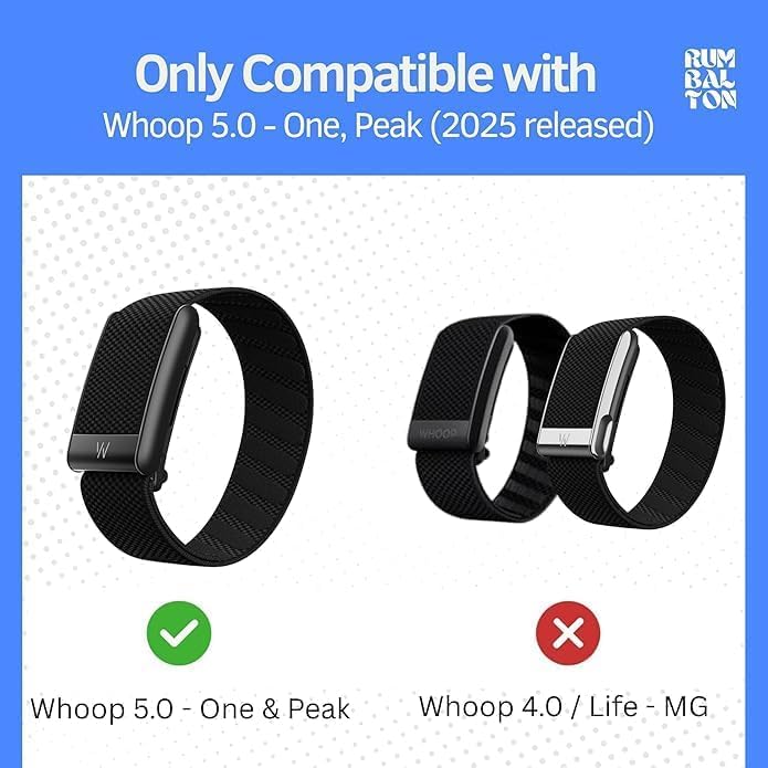 Image of Nylon Strap Compatible with Whoop 5.0 Band Strap - Durable, Adjustable Fitness Tracker Strap | Breathable, Comfortable Bands for Workout, Sleep, and Health Monitoring (Device Not Included)