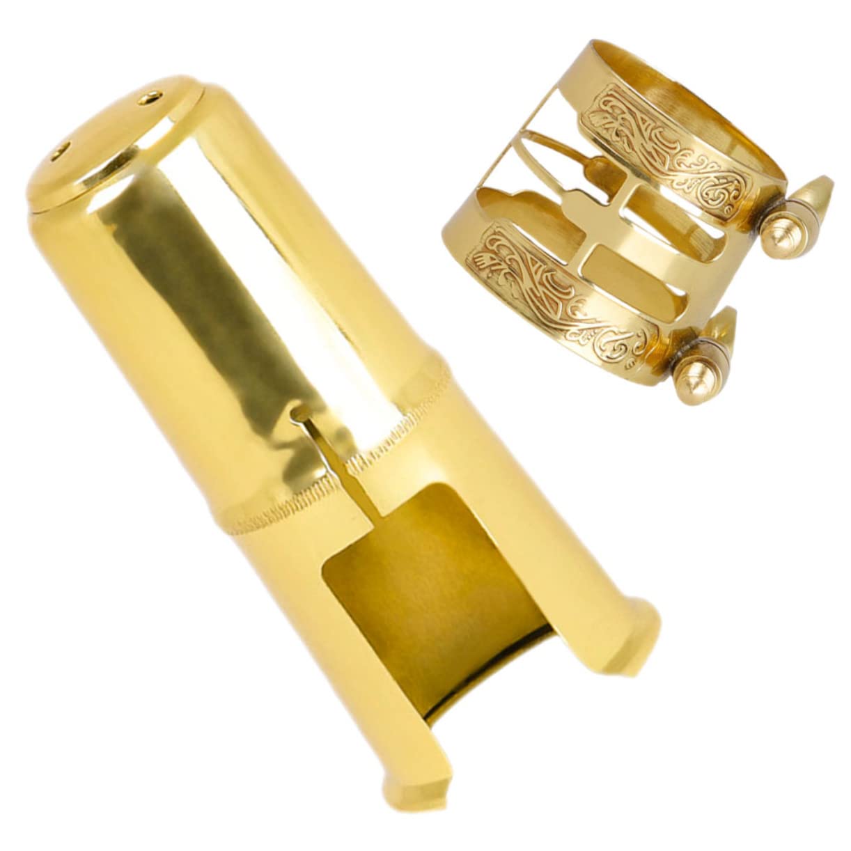 TOYANDONA 3 Sets Saxophon-mundstück-zubehör S Altosopran-saxophon-ligatur Saxophon-kit Alto-ligatur-kappe Leicht Zu Reinigen