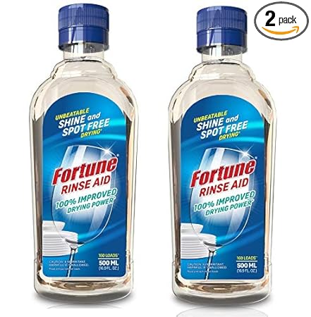 Fortune Dishwasher Rinse Aid 500 ml liquid (2 Units X 500 ml)