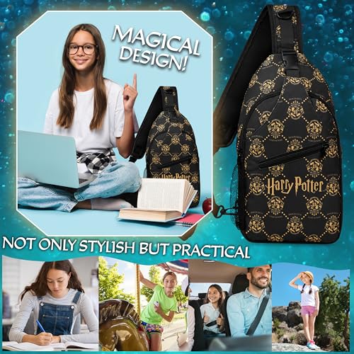 Image of Get Trend Harry Potter Gifts Crossbody Bags for Girls Teens Women | Hello Kitty Cute Kawaii Sling Travel Bag for Phone Money