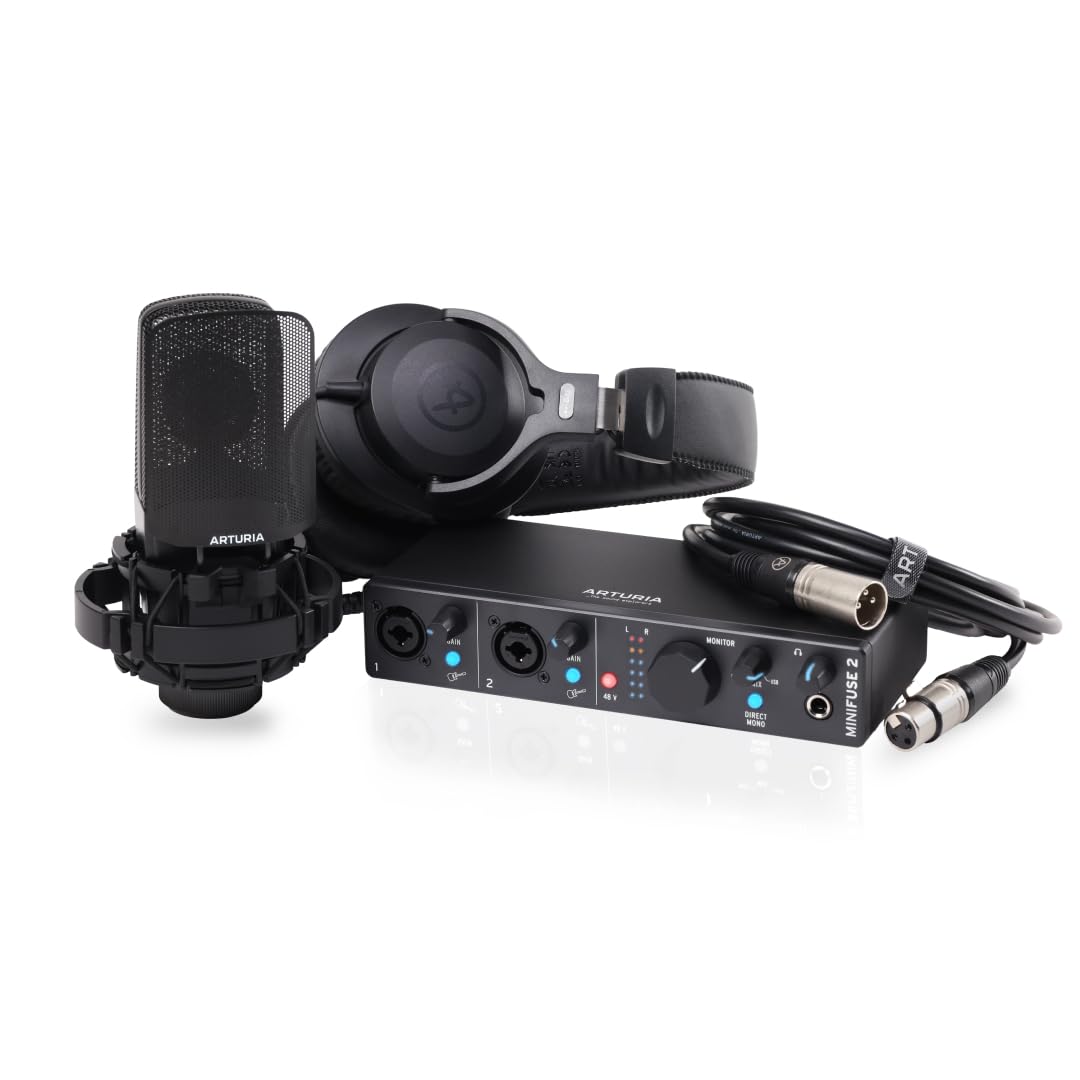 Amazon.com: Arturia MiniFuse 2 Recording Pack - Black : Everything